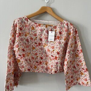 J. Crew Liberty print blouse